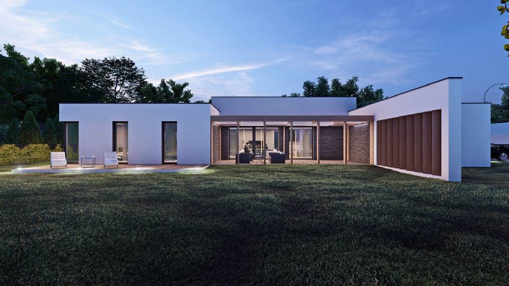 SLAB studio architektoniczne architektura projekt dom z parawanem 6