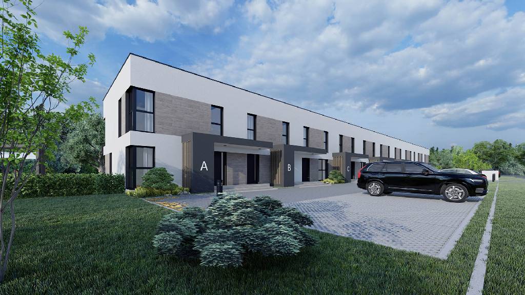 SLAB studio architektoniczne architektura projekt box house domy szeregowe 3