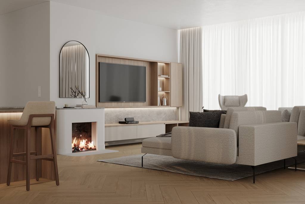 SLAB studio architektoniczne architektura wnetrz projekt dom na trzy japandi 4