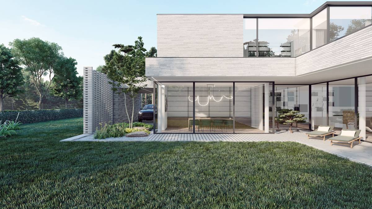 SLAB studio architektoniczne architektura projekt frame house ceglana willa 1
