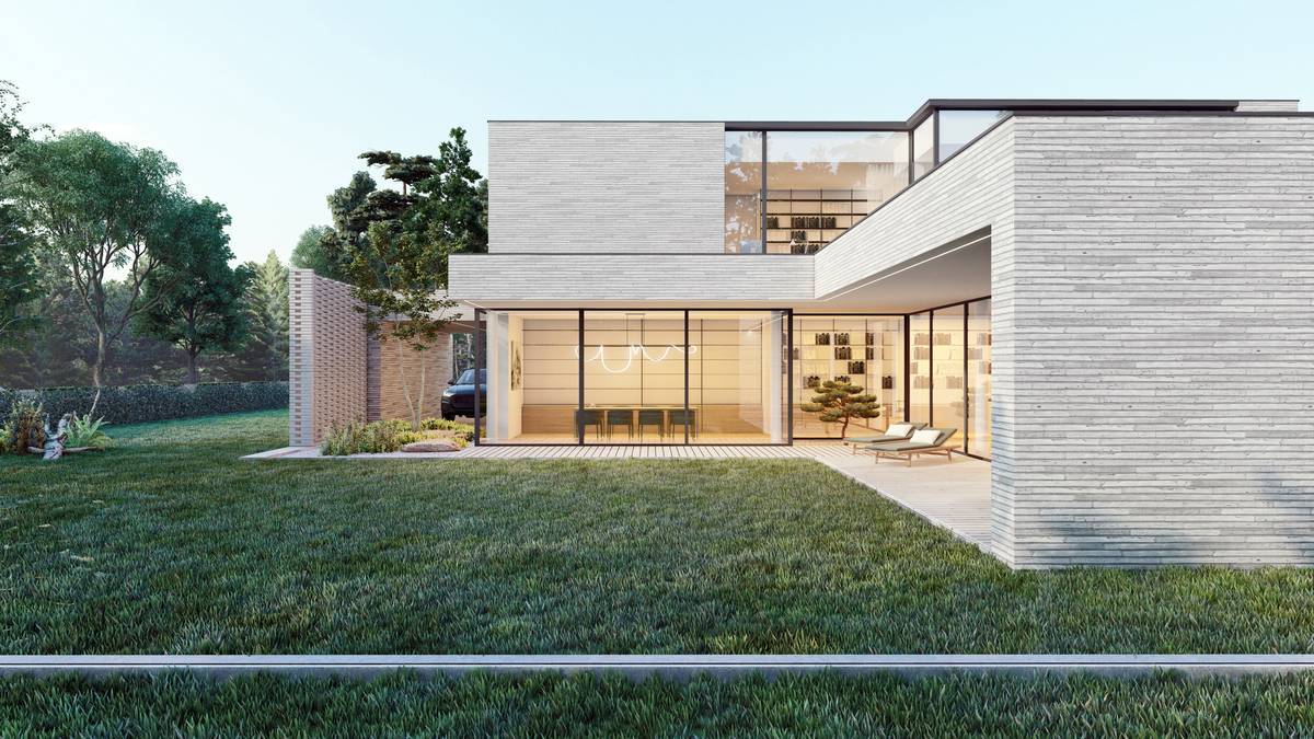 SLAB - studio architektoniczne - architektura - projekt - frame house - ceglana willa - 2