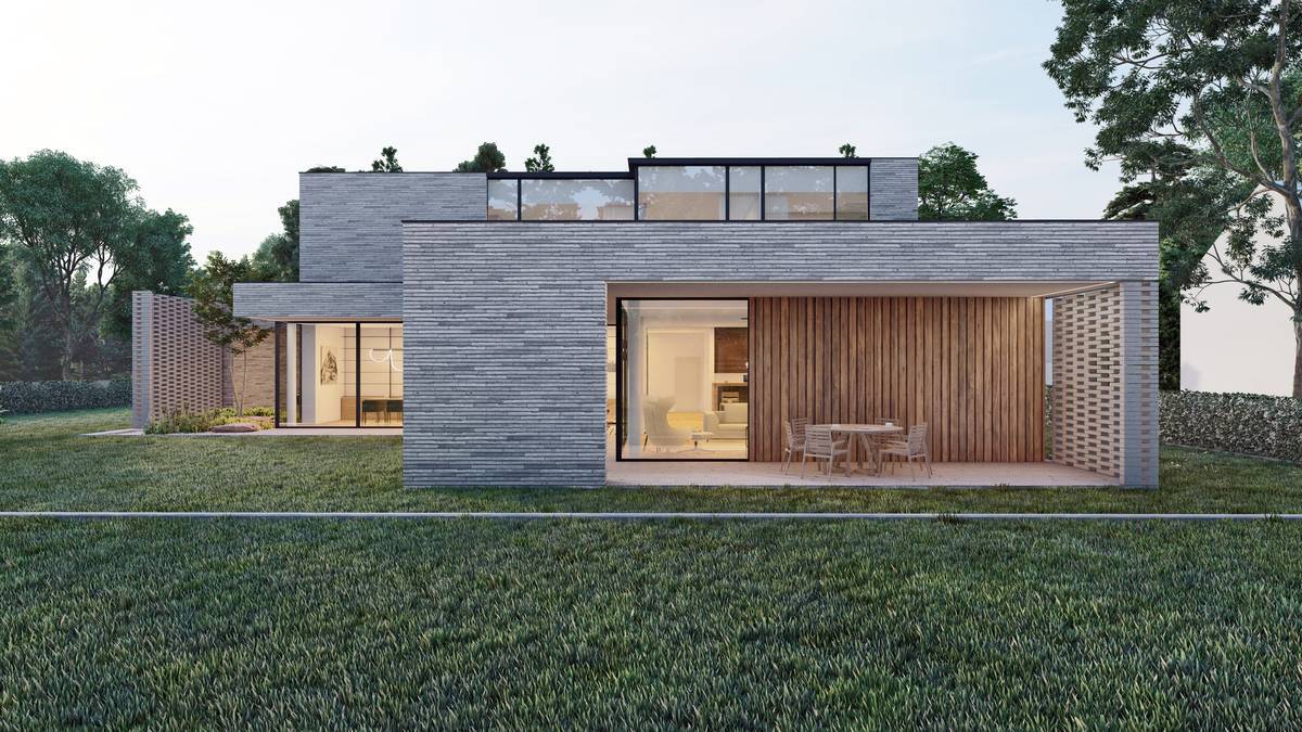 SLAB - studio architektoniczne - architektura - projekt - frame house - ceglana willa - 3