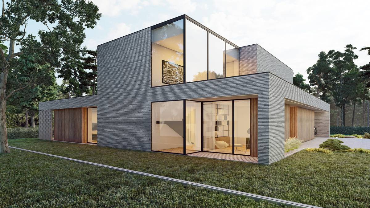 SLAB - studio architektoniczne - architektura - projekt - frame house - ceglana willa - 6