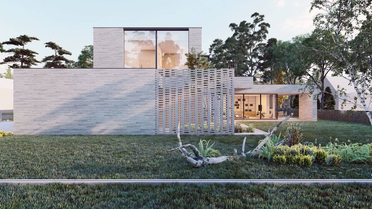SLAB - studio architektoniczne - architektura - projekt - frame house - ceglana willa - 8