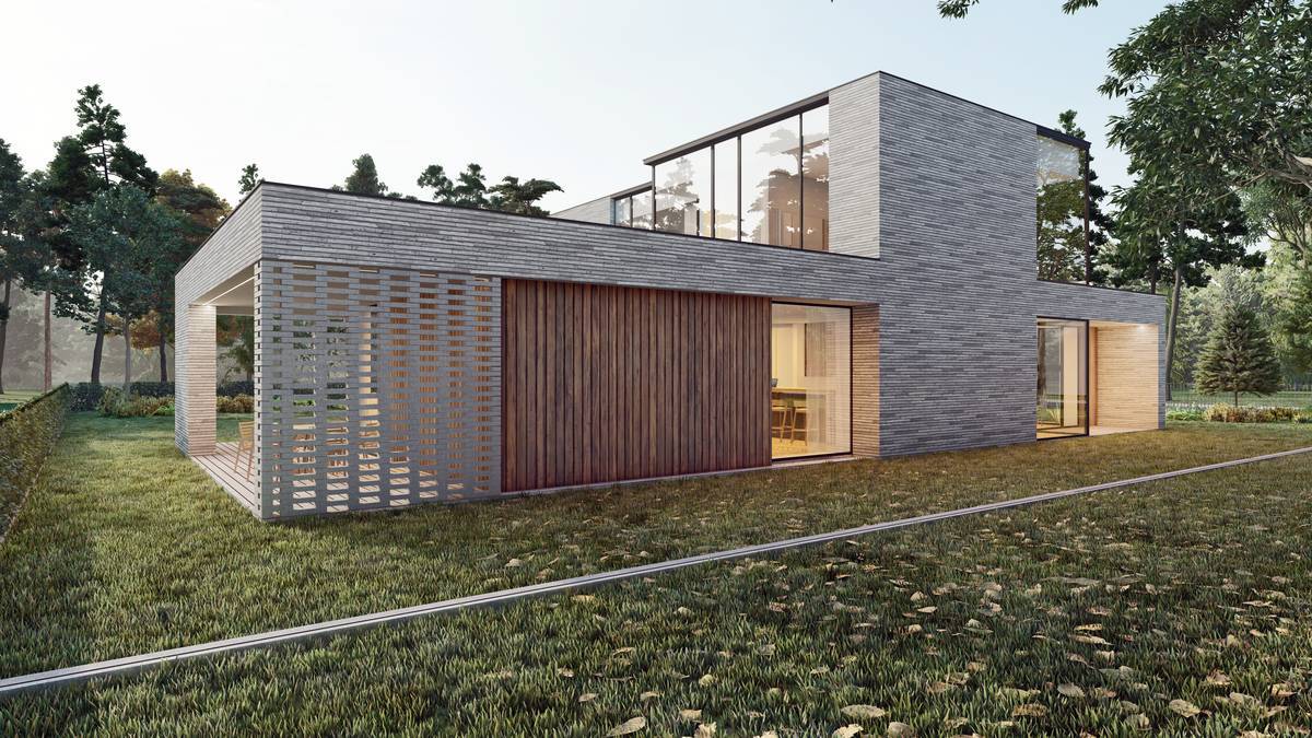 SLAB - studio architektoniczne - architektura - projekt - frame house - ceglana willa - 9