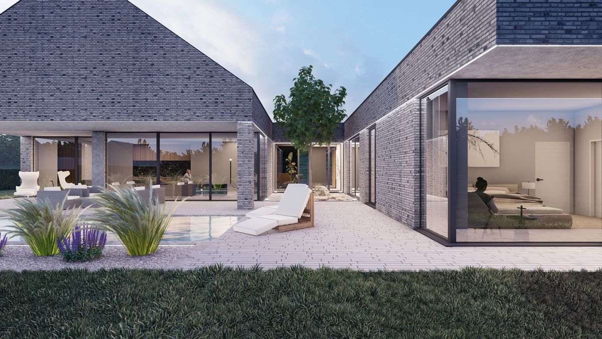SLAB studio architektoniczne architektura projekt twin barn podwojna stodola 2