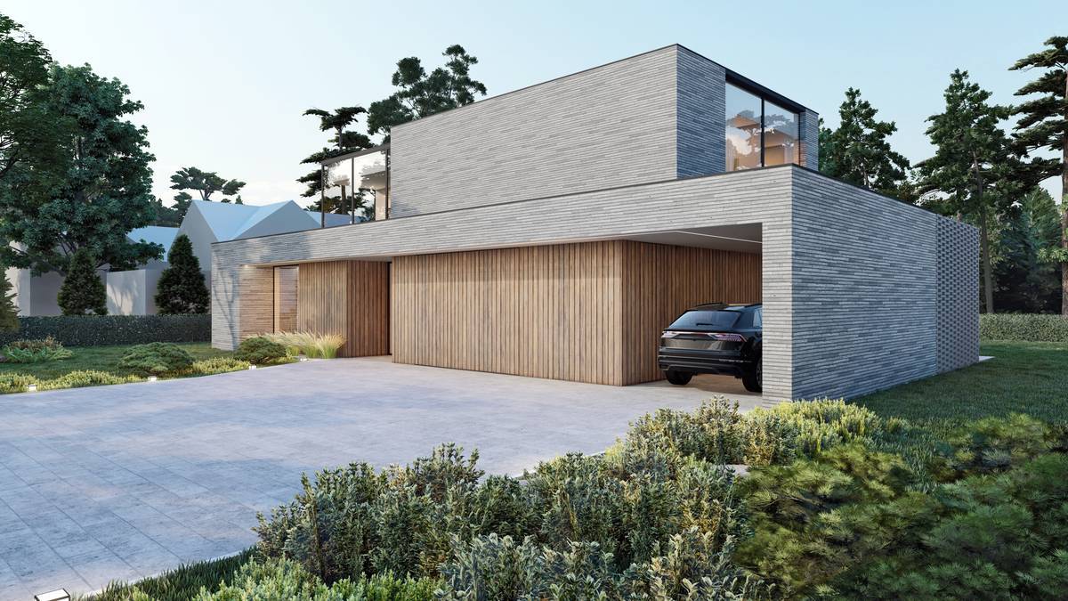 SLAB - studio architektoniczne - architektura - projekt - frame house - ceglana willa - 11