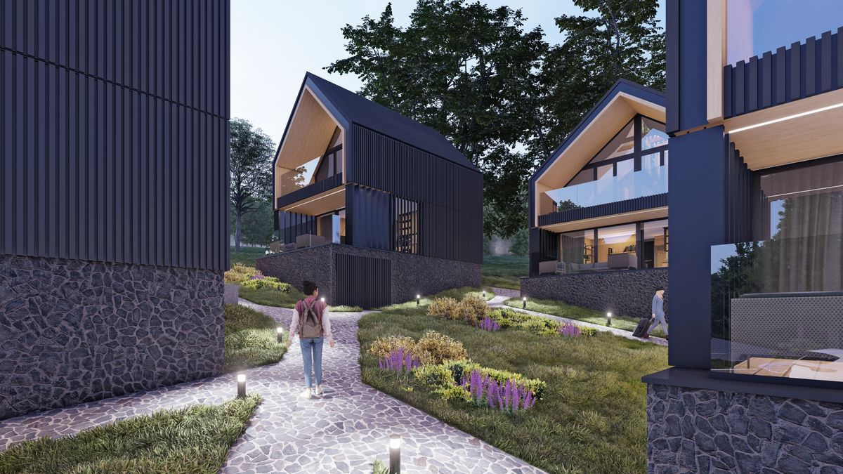 SLAB studio architektoniczne architektura projekt campo resort domki w gorach 2