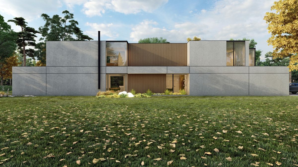 SLAB studio architektoniczne architektura projekt dom na dlugo betonowa willa 8