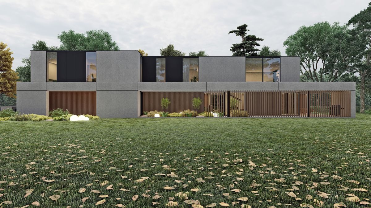 SLAB studio architektoniczne architektura projekt dom na dlugo betonowa willa 2