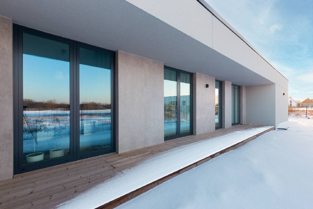 SLAB - studio architektoniczne - architektura - projekt - dom l - biała nowoczesna stodoła - 9