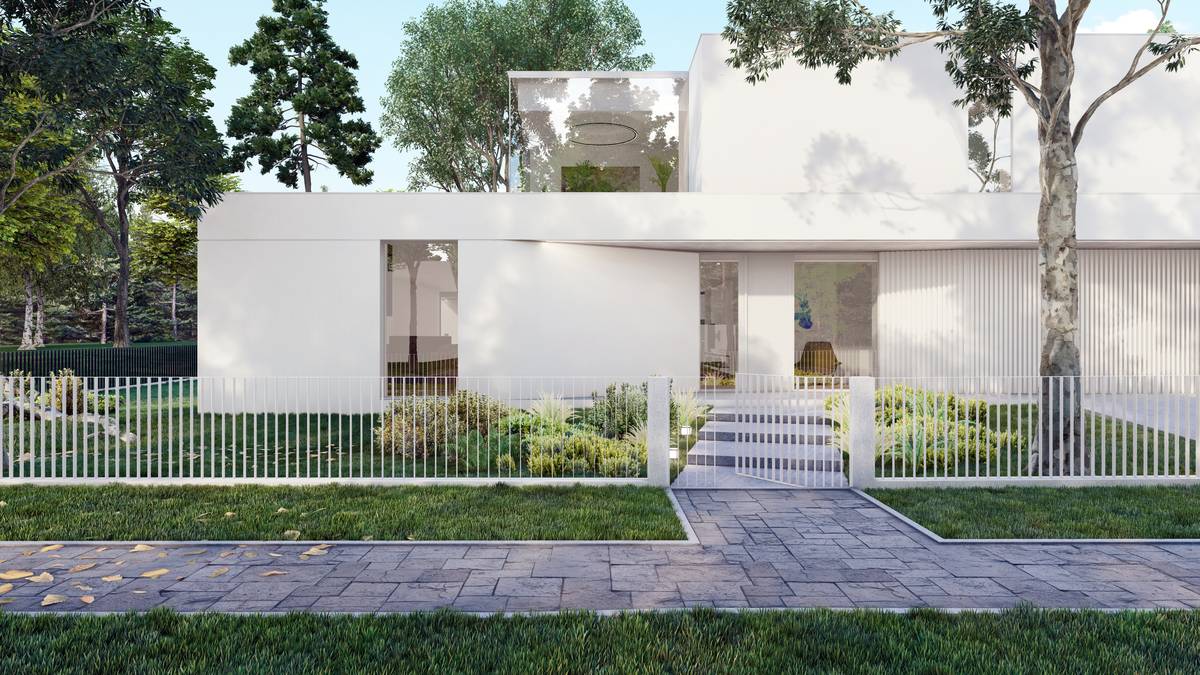 SLAB studio architektoniczne architektura projekt villa blanco biala willa miejska 6