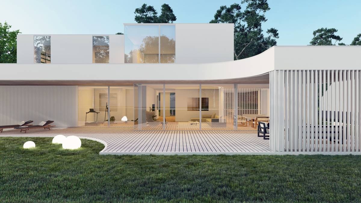 SLAB studio architektoniczne architektura projekt villa blanco biala willa miejska 9