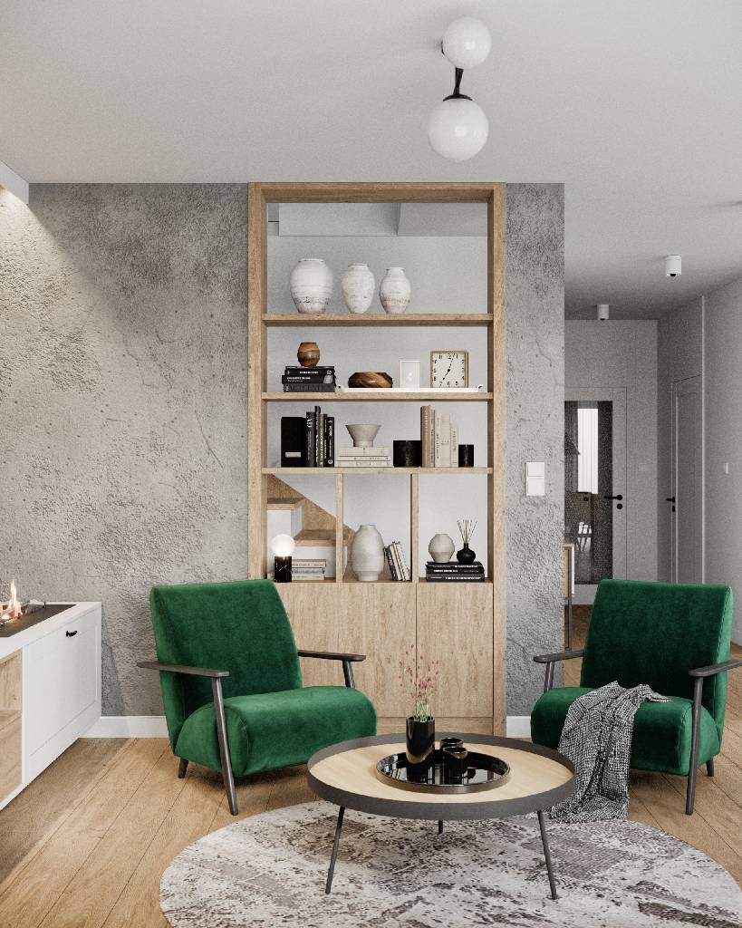 SLAB studio architektoniczne architektura wnetrz projekt gora kalwaria meble lata 70 3