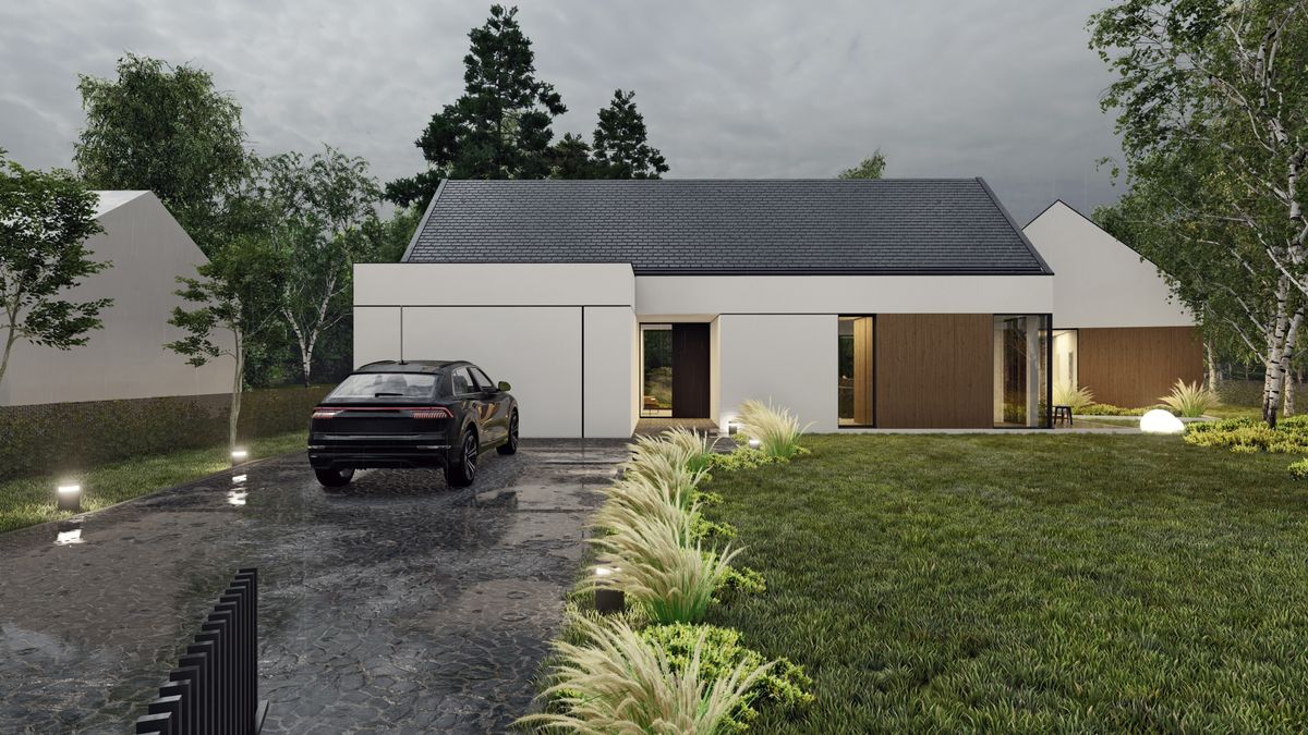 SLAB studio architektoniczne architektura projekt dom na trzy klasyczna nowoczesna stodola 8