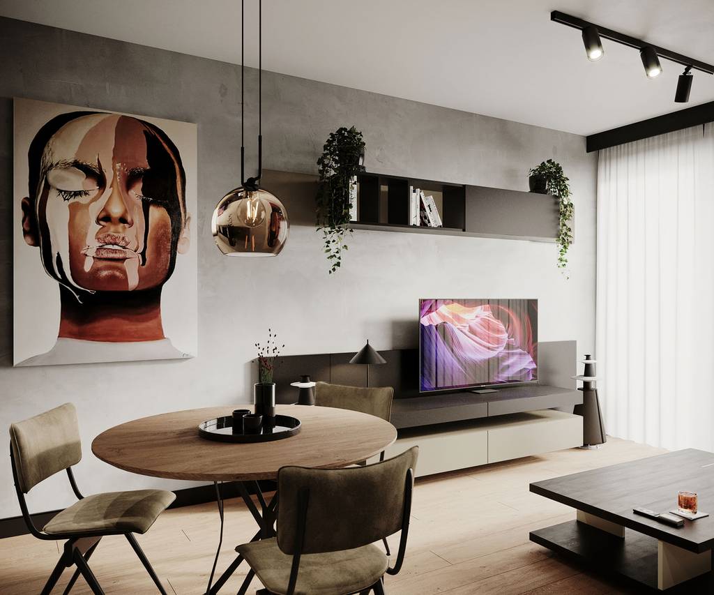 SLAB - studio architektoniczne - architektura wnętrz - projekt - żoliborz artystyczny - czarne wnętrze - 15