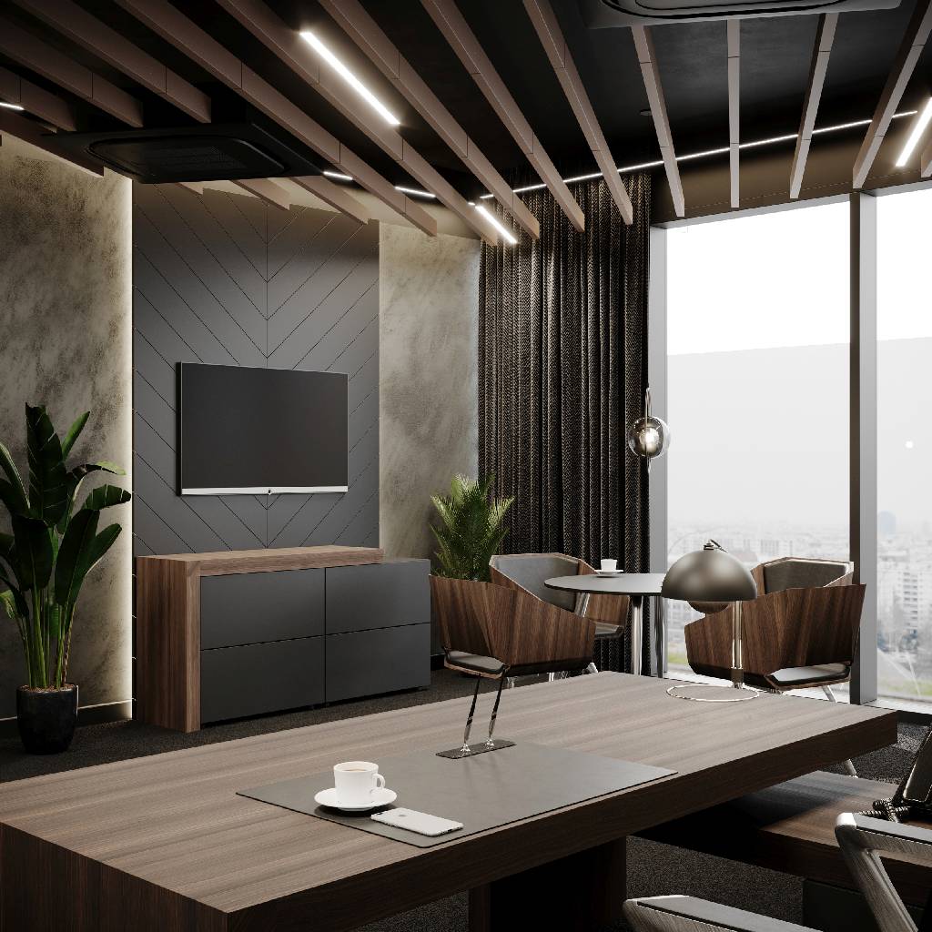 SLAB - studio architektoniczne - architektura wnętrz - projekt - nowe biura zarządu - nowoczesne biuro - 2