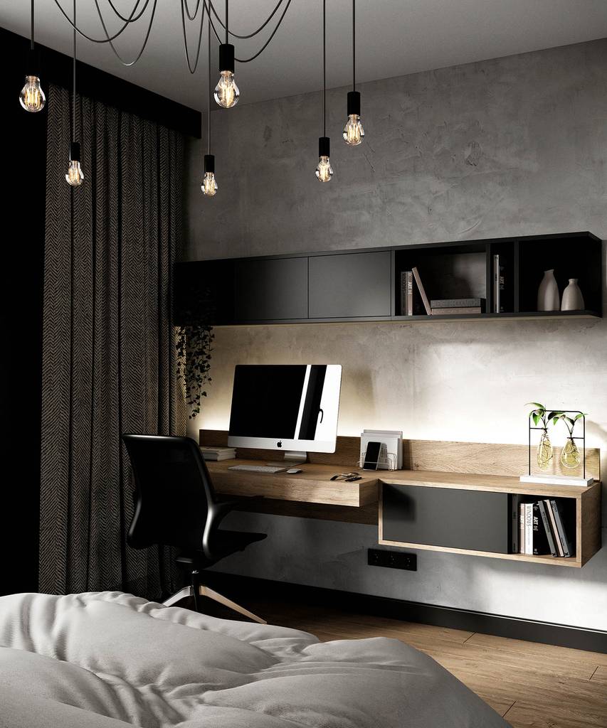 SLAB - studio architektoniczne - architektura wnętrz - projekt - żoliborz artystyczny - czarne wnętrze - 10