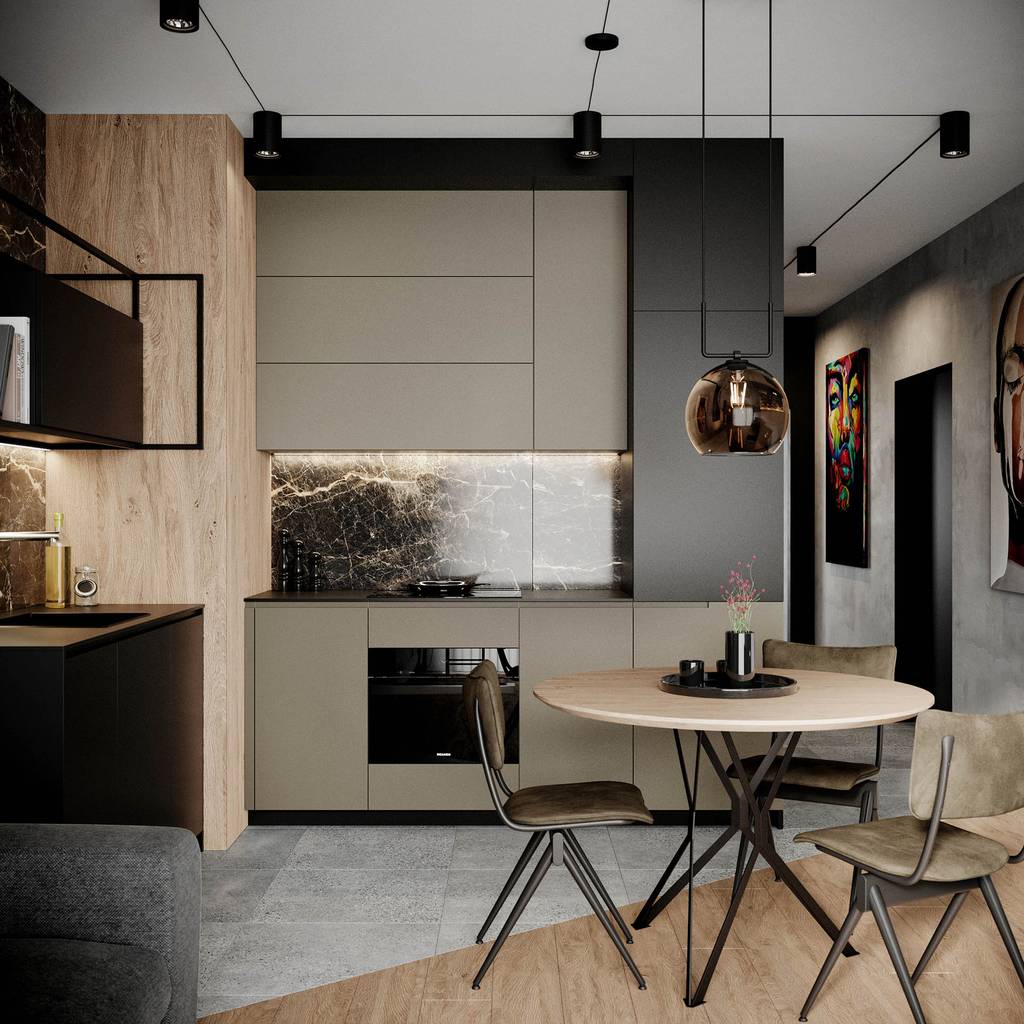 SLAB - studio architektoniczne - architektura wnętrz - projekt - żoliborz artystyczny - czarne wnętrze - 11