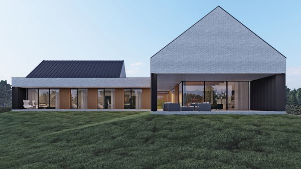 SLAB studio architektoniczne architektura projekt hill house dom na wzgorzu pracownia projektowa
