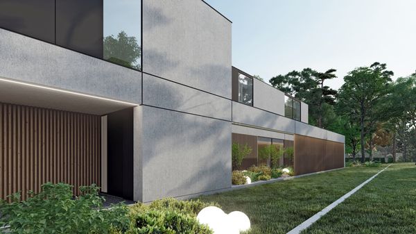 SLAB studio architektoniczne architektura projekt dom na dlugo betonowa willa pracownia projektowa