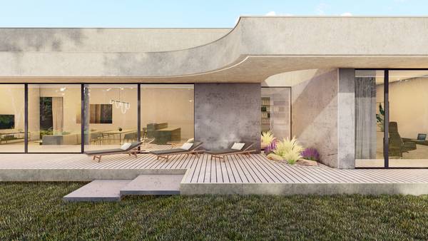 SLAB studio architektoniczne architektura projekt casa arco srodziemnomorksa willa pracownia projektowa