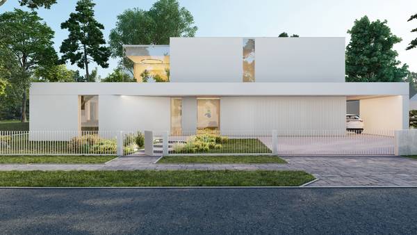 SLAB studio architektoniczne architektura projekt villa blanco biala willa miejska pracownia projektowa