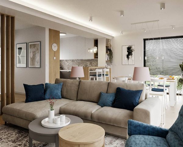 SLAB studio architektoniczne architektura wnetrz projekt chotomow styl skandynawski pracownia projektowa