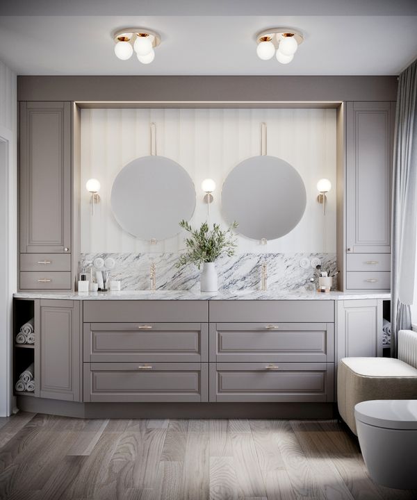 SLAB studio architektoniczne architektura wnetrz projekt lazienka na dolnym slasku lazienka w stylu retro pracownia projektowa