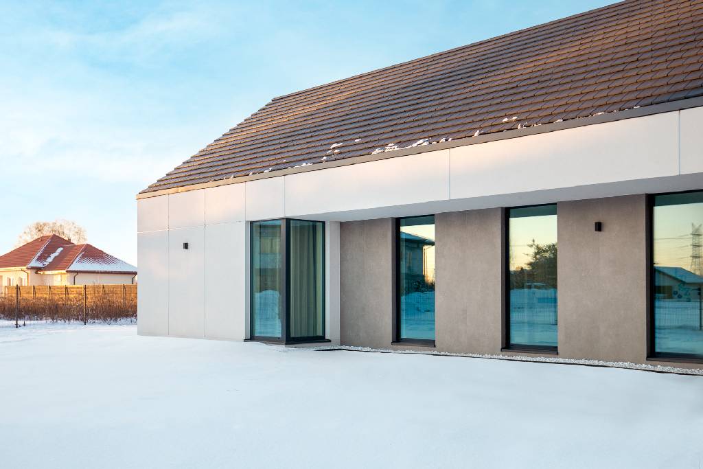 SLAB - studio architektoniczne - architektura - projekt - dom l - biała nowoczesna stodoła - 10
