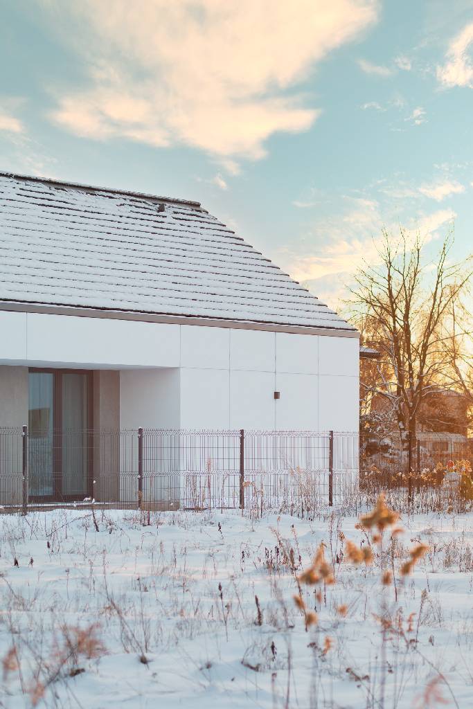 SLAB - studio architektoniczne - architektura - projekt - dom l - biała nowoczesna stodoła - 11