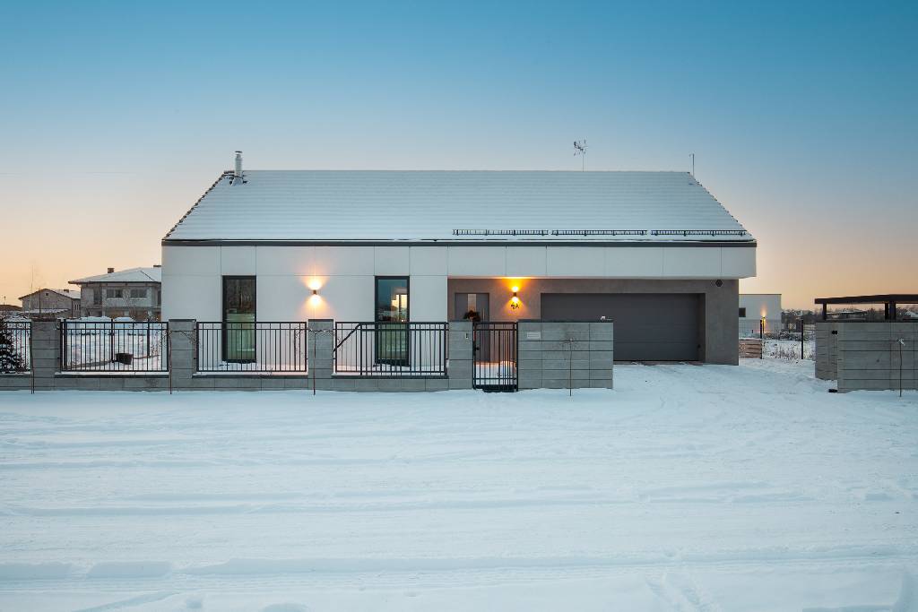 SLAB - studio architektoniczne - architektura - projekt - dom l - biała nowoczesna stodoła - 13
